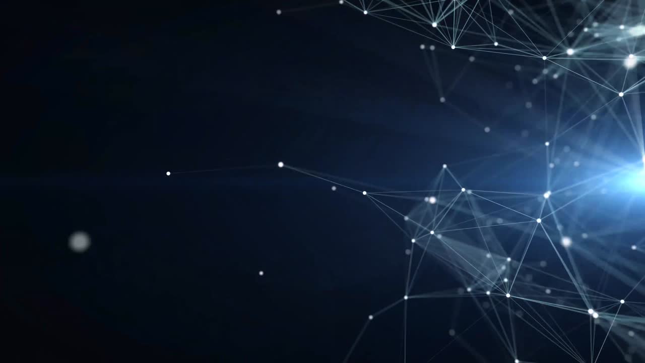 Network Connections Seamless Loop with Copy Space. Communication Technology Abstract Concept.