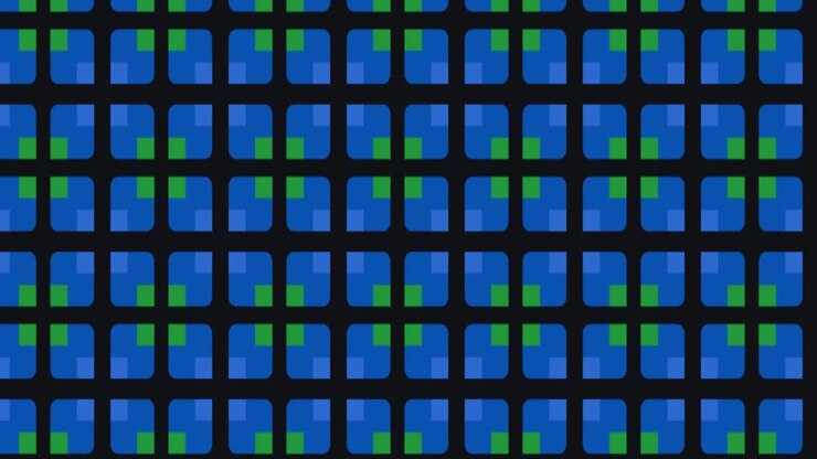 Seamless tile pattern animation with floral signs. Panning