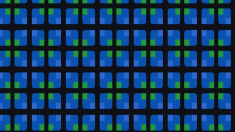 seamless tile pattern animation with floral signs. panning