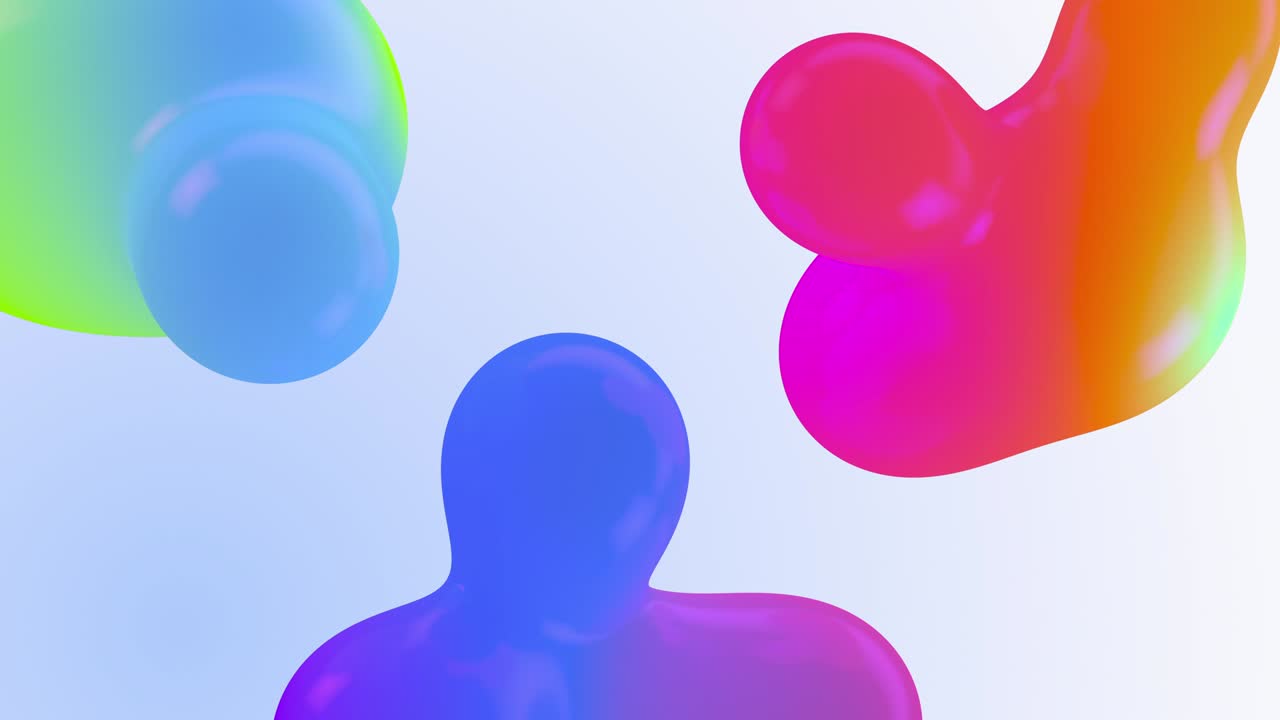 concepto de orgánico nueva ciencia ficción con estilo animaciones de gradiente cgi render