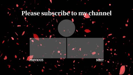 hojas de otoño partículas youtube tarjeta de finalización pantalla de finalización gráficos en movimiento