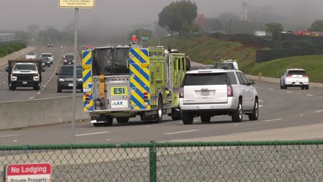 airport fire truck responds to call for service