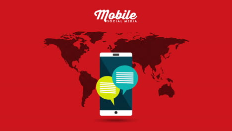 teléfono inteligente con tecnología de redes sociales