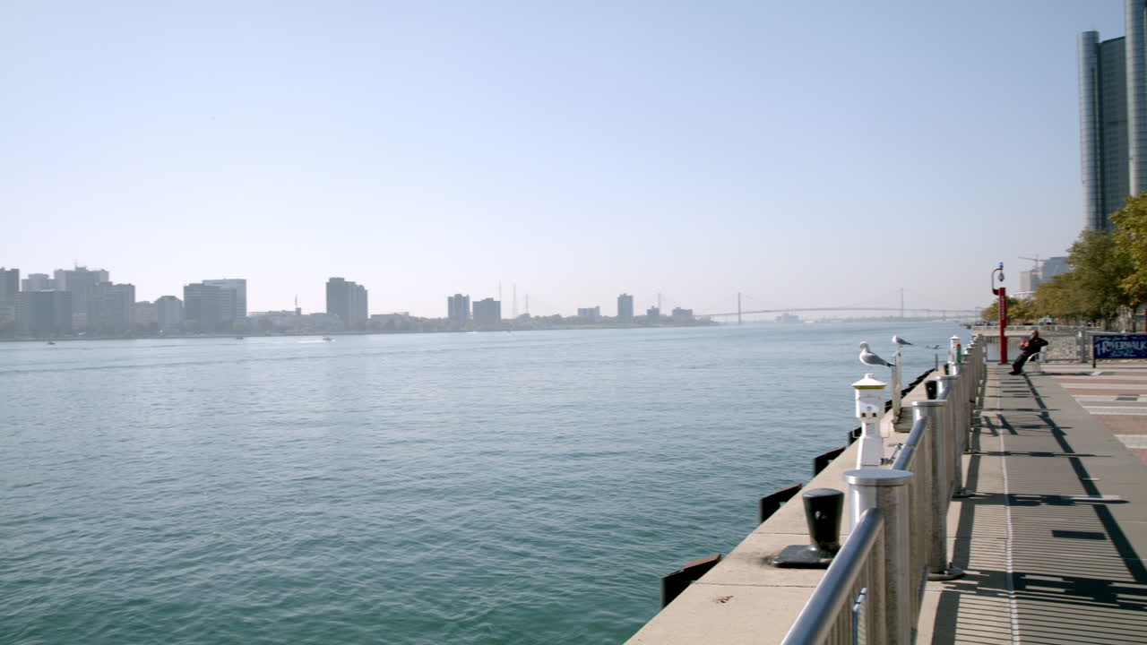 Detroit Riverfront Skyline