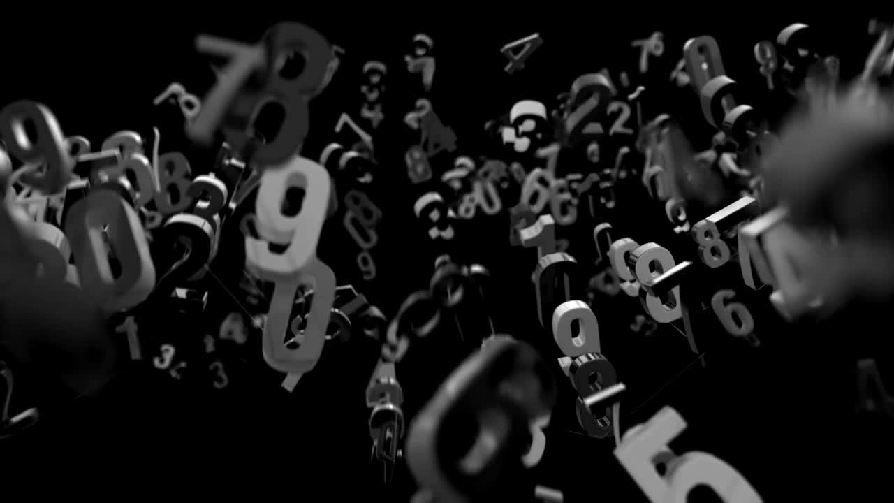 4k números aleatorios moviéndose en una malla.