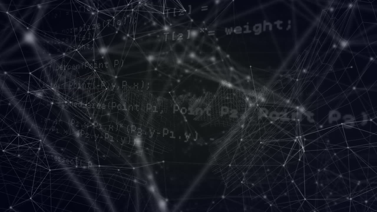 animación de redes de conexiones a través del procesamiento de datos