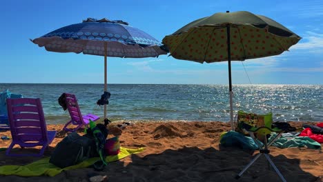 escena de playa de verano para el concepto de vacaciones con sol