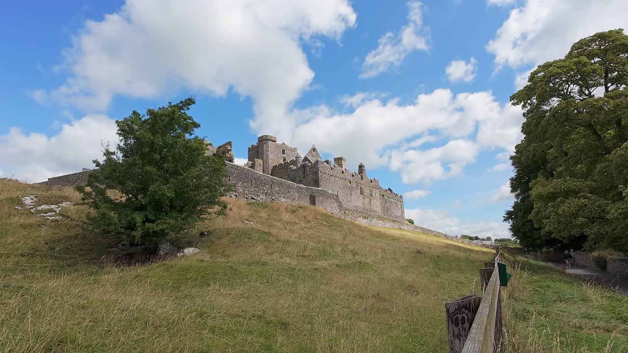 Ireland Epic Locations view of The Rock Of Cashel Tipperary Ireland from the trail to Home Abbey in the shadow of the Rock