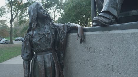 Statue of Charles Dickens and Little Nell, Clark Park, Philadelphia, PA