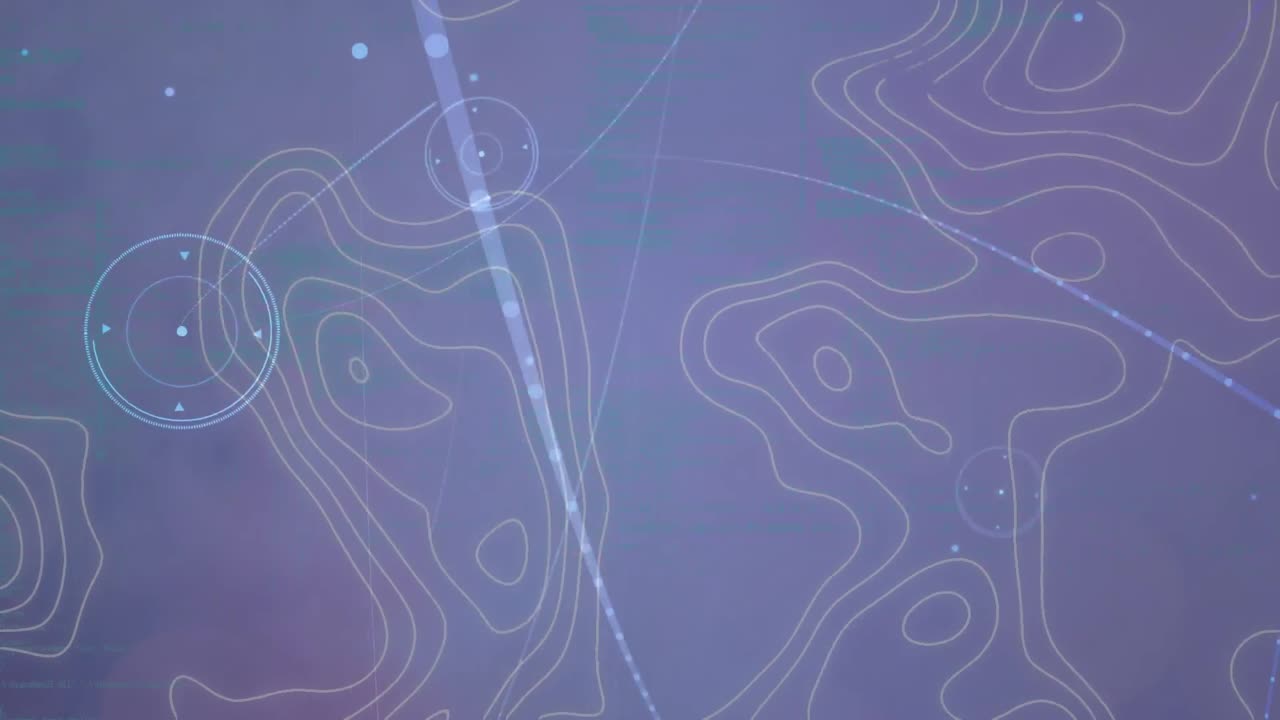 연결 네트워크를 가로질러 움직이는  ⁇  선의 애니메이션