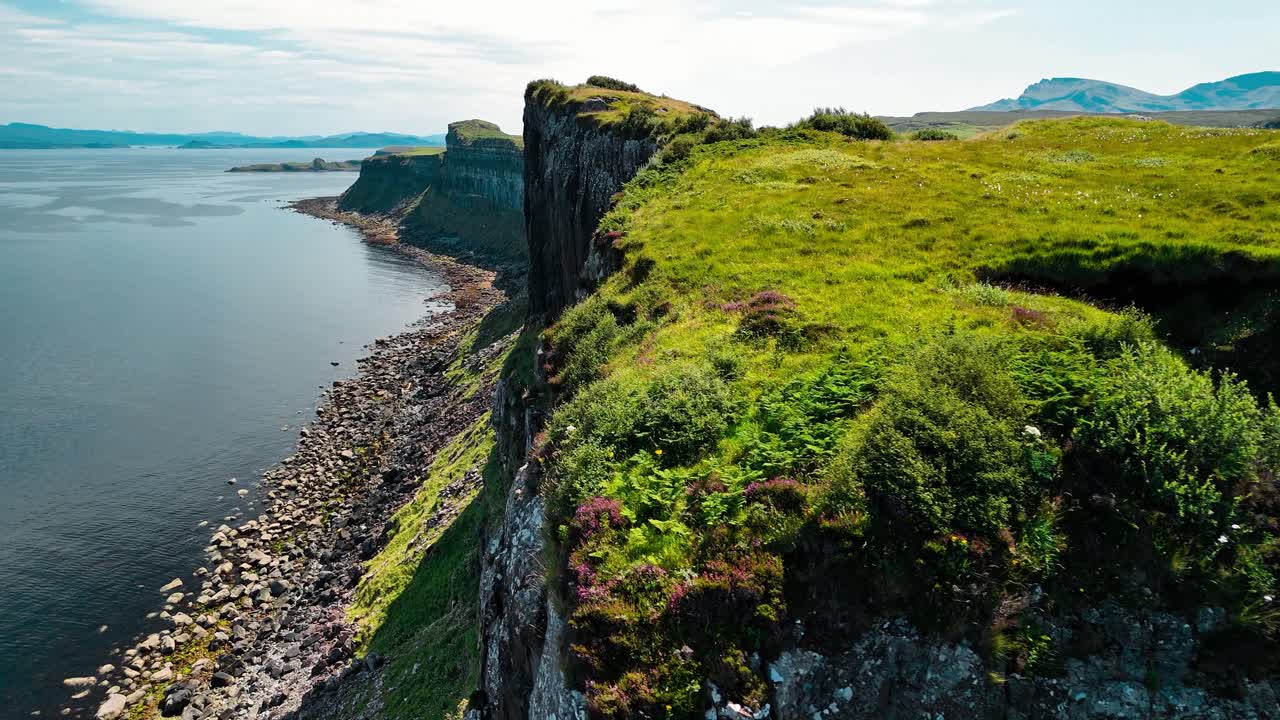 Scenic Coastal Cliffs of Isle of Skye