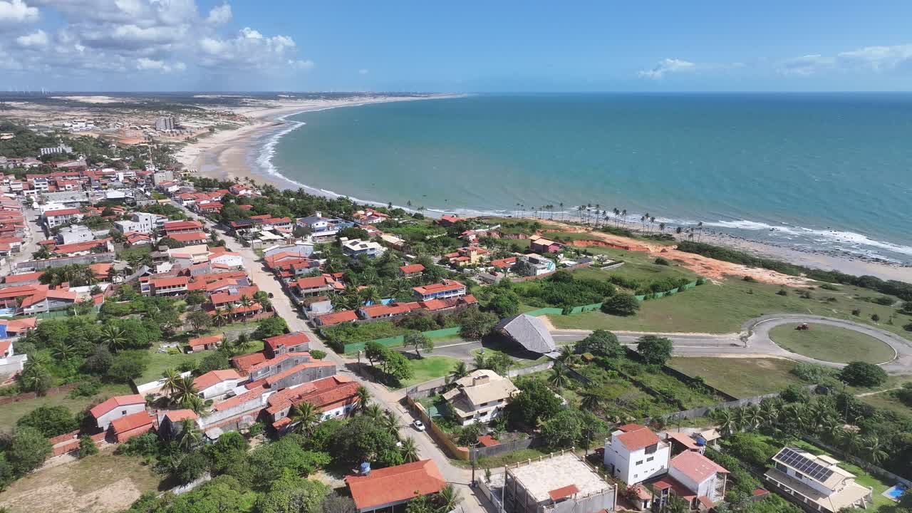 Lagoinha Village At Paraipaba In Ceara Brazil. Beach Landscape. Nature Seascape. Vacations Destinations. Lagoinha Village At Paraipaba In Ceara Brazil. Summer Travel