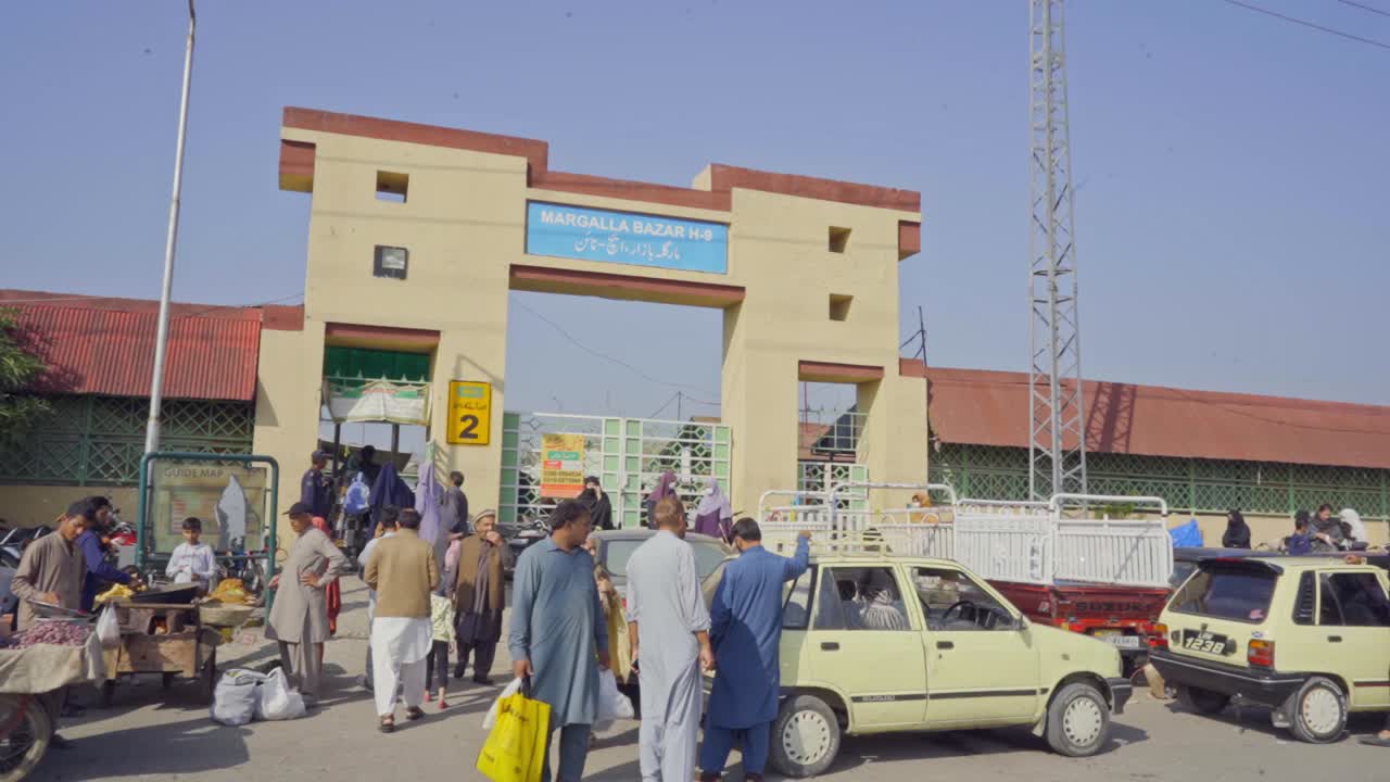 Busy Day at Margalla Bazaar in Islamabad, Pakistan