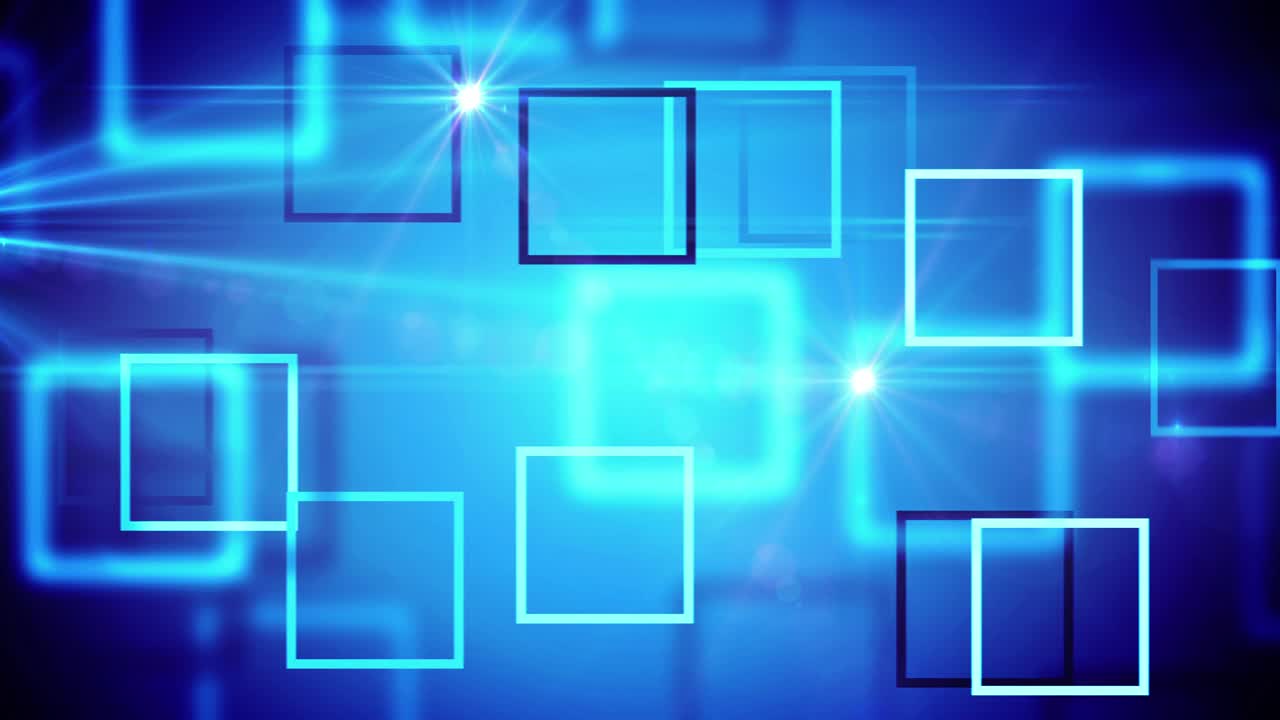 반이는 파란 사각형 프레임 루프