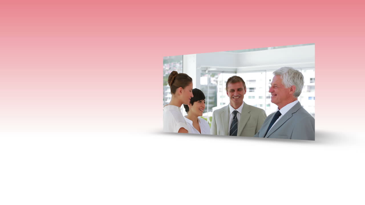 비즈니스 사람들 사이의 상호 작용의 비디오