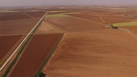 Aerial-shot-of-a-large-wheat-field