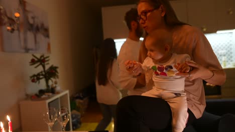 family christmas celebration