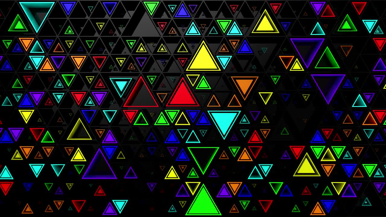 el fondo de los triángulos