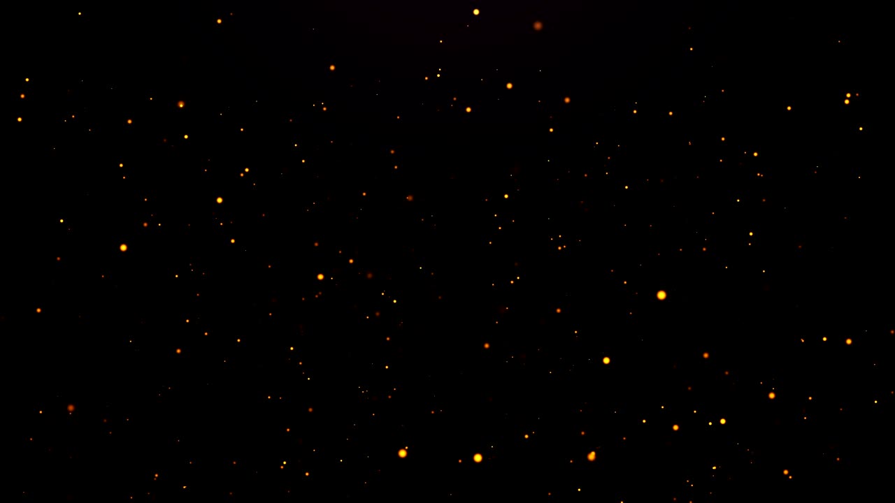 Abstract Particles with Stars. Glitter Background. Loop