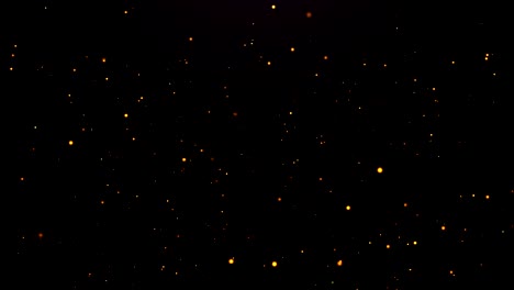 partículas abstractas con estrellas. fondo brillante. bucle