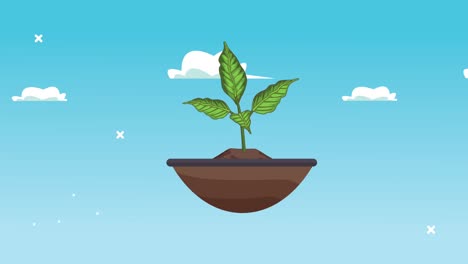 lets save the world animation with plant in ground