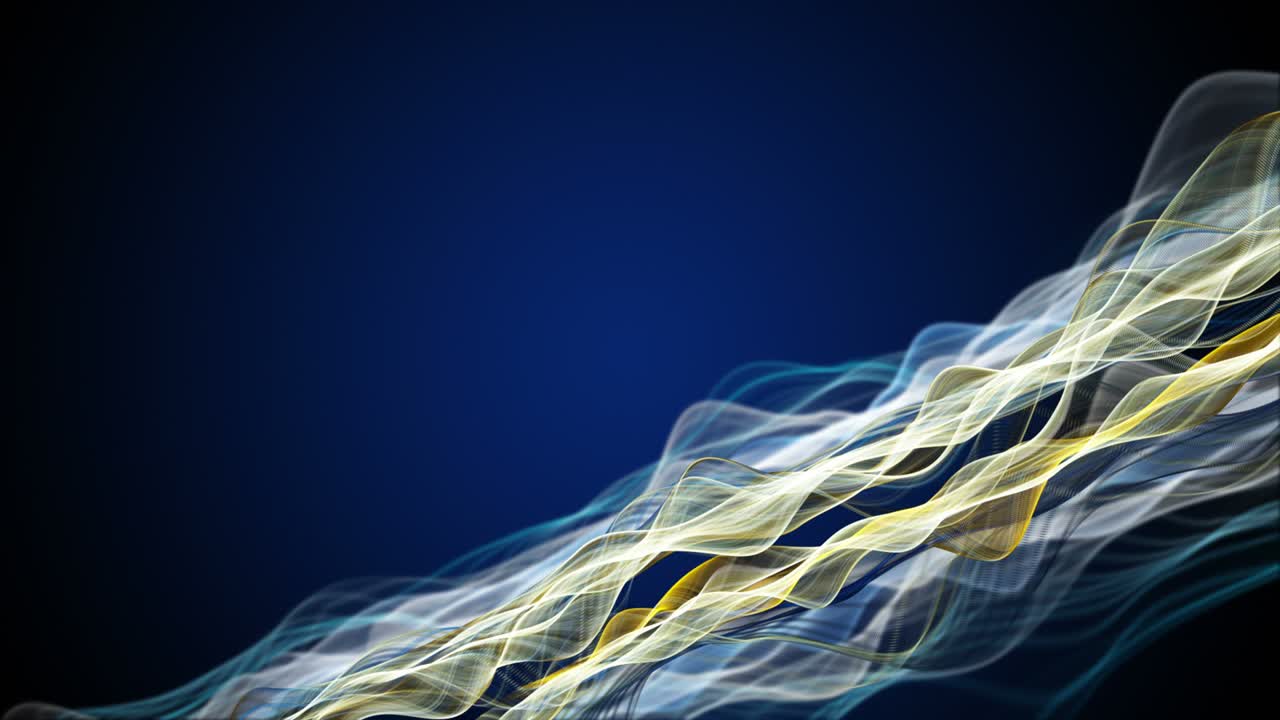 фантастическая анимация с объектом частичной волны в замедленном движении и пространством для текста, 4096x2304 петля 4k