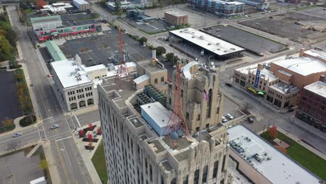 Flint-Aerial-4K-Circle-Building