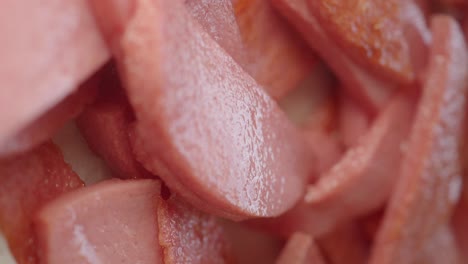 fried sausage slices