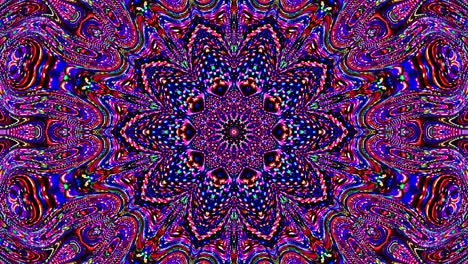 hermoso caleidoscopio abstracto que brilla, una luz radiante que regula los movimientos sutiles