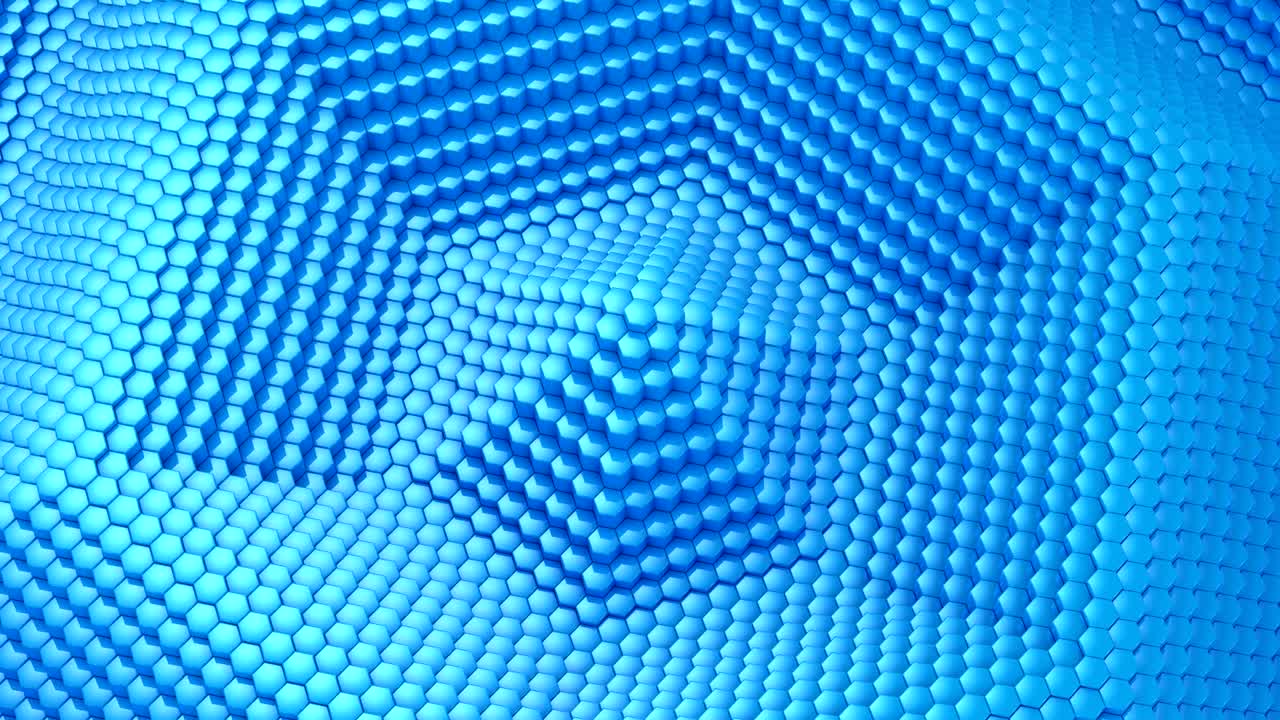 gli esagoni formavano un'onda