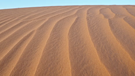 dunas de arena onduladas que crean un paisaje desértico sin fin durante la puesta del sol