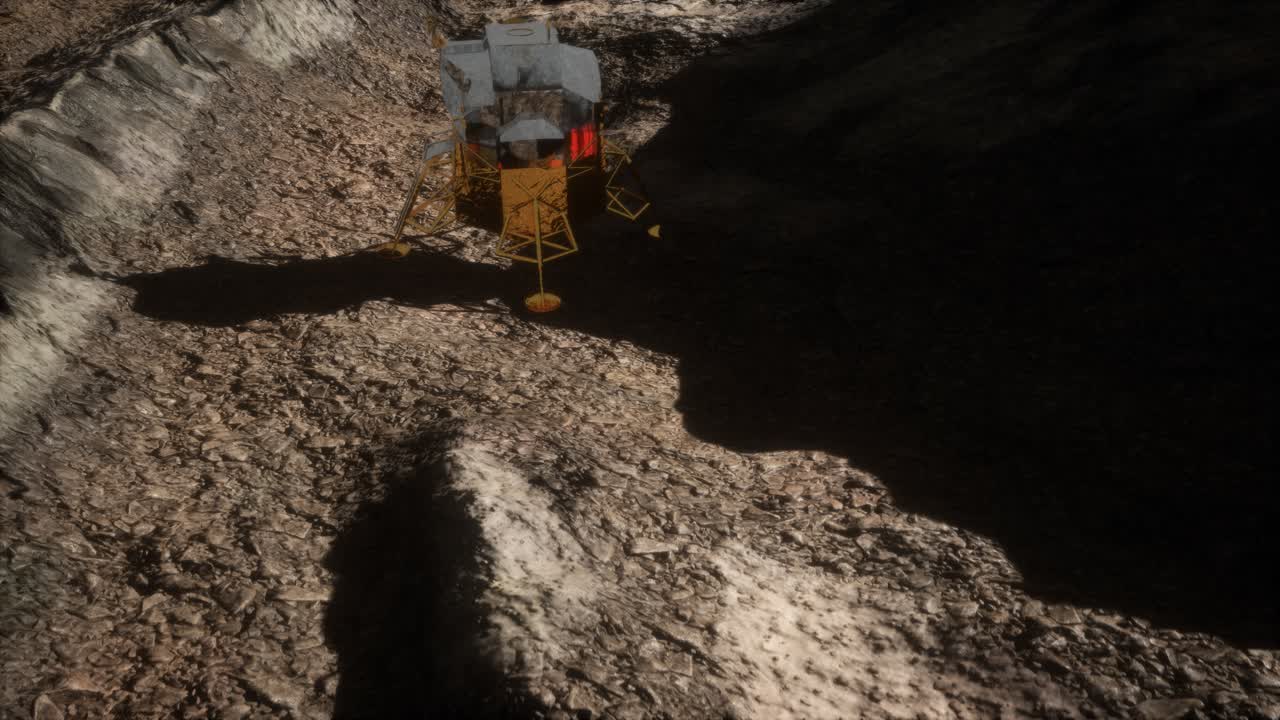 misión de aterrizaje lunar en la luna