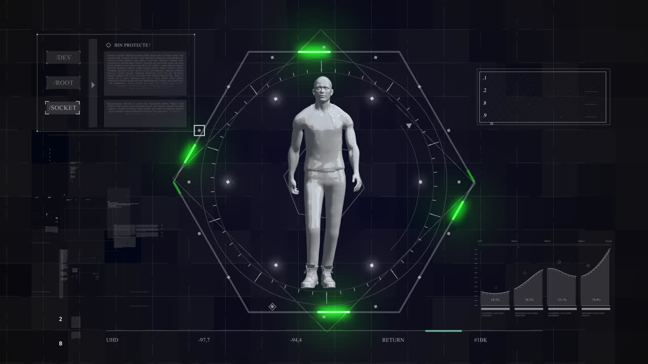 concepto tecnológico abstracto. fondo 4k