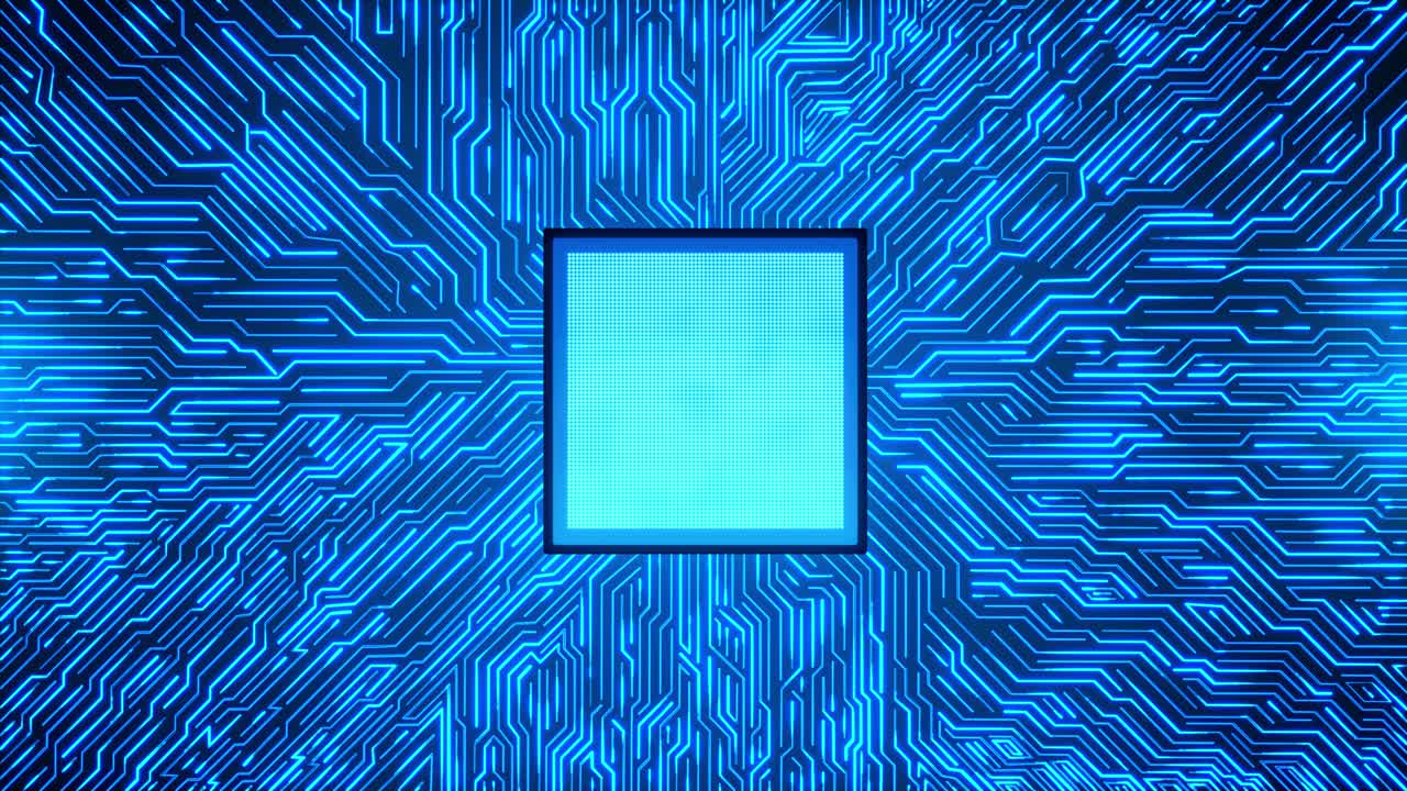 Futuristic high tech data information moving concept visualization digital lines connect animation