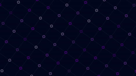 big green neon rings and dots pattern with grid lines