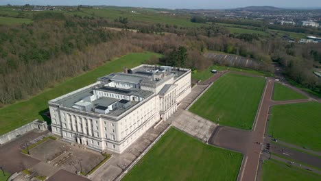 overhead of stormont, belfast parliament buildings