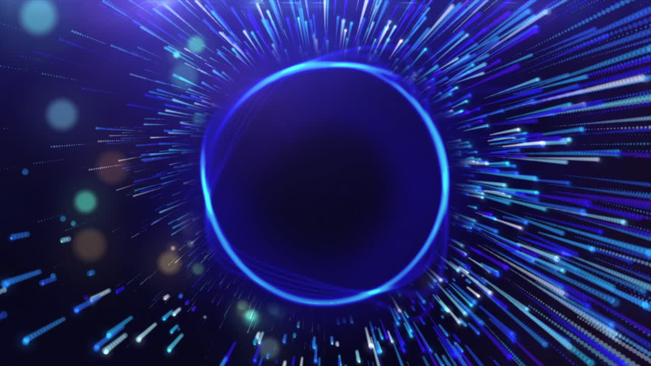 Abstract Blue Circle Light Background