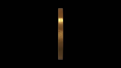 rat medallion hieroglyph chinese horoscope. metal gold. alpha channel