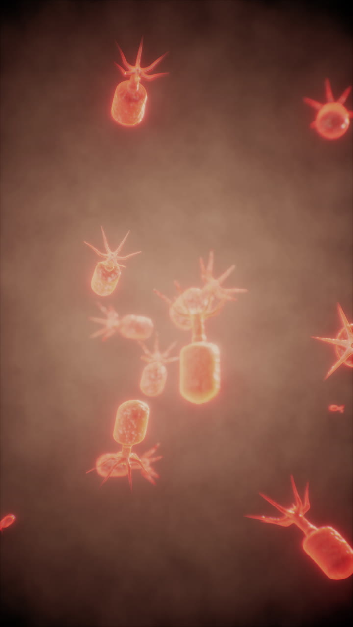 vista microscópica de las bacterias