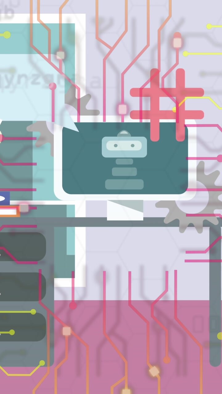 Animation of ai on computer and networks