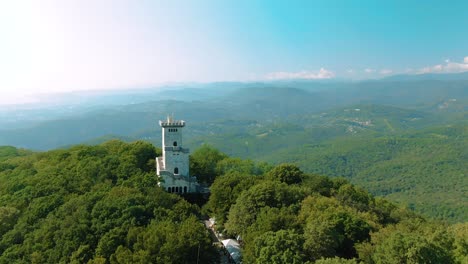 mountaintop observation tower with panoramic views