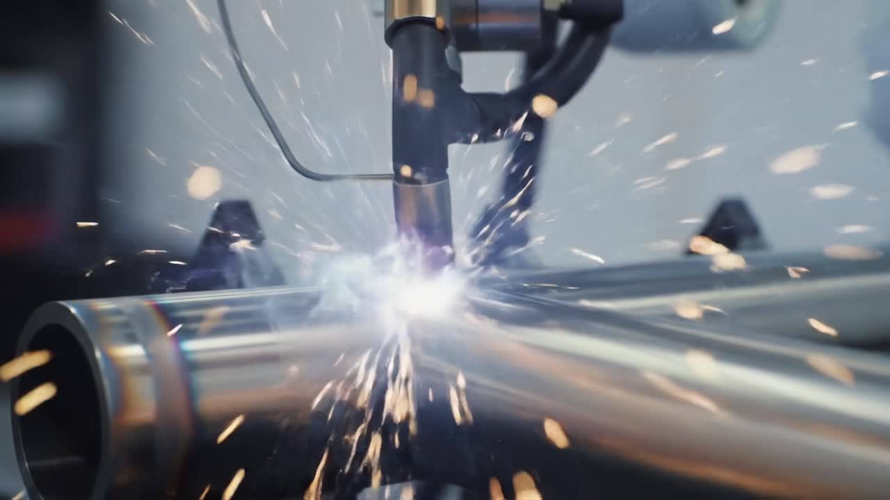 Precision Welding of Stainless Steel Pipes: A Close-Up on Advanced Fabrication Techniques Capturing the Artistry and Technical Mastery of Metalworking Processes