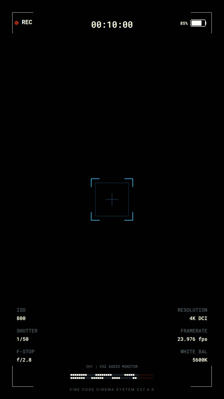 Digital Camera Viewfinder Interface Overlay