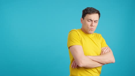 Man expressing disapproval