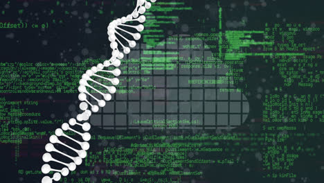 Animation-of-spinning-dna-strand-over-data-processing