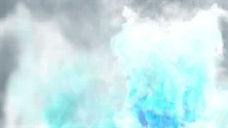 animación tridimensional de bucle sin costuras de humo, nubes o niebla.