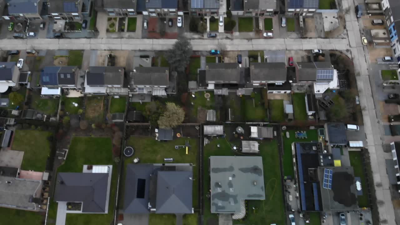 imágenes aéreas de lochristi, suburbio belga