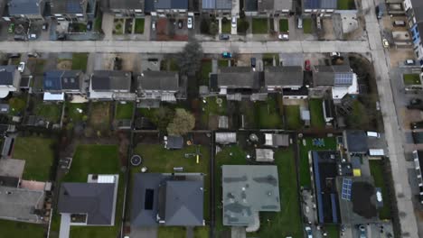 aerial footage of lochristi, belgian suburb