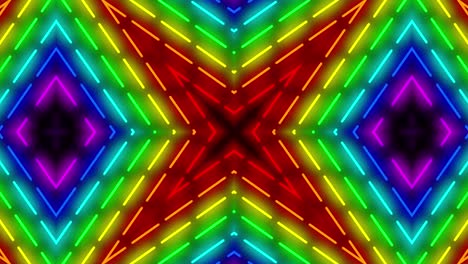 neon geometric pattern illumination animation motion graphics