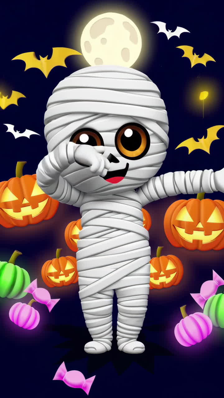 Mummia Chibi Carina per la Notte di Halloween